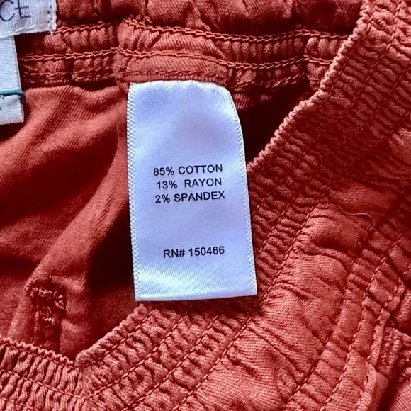 MARKET & SPRUCE | Jolene Mid-Rise Pull-On Short in Burnt Orange, Size Small - Picture 4 of 6